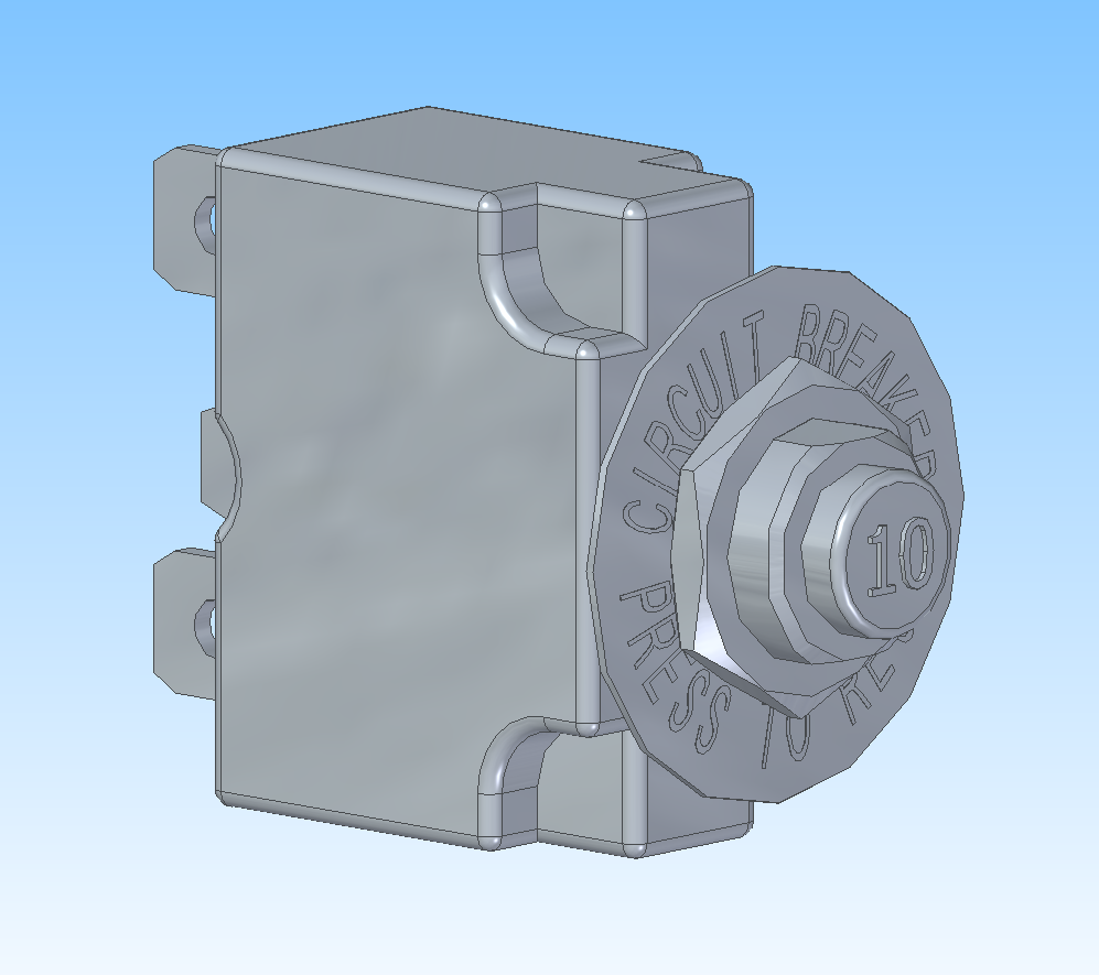 CIRCUIT BKR 1-POLE PTR 10 AMP
