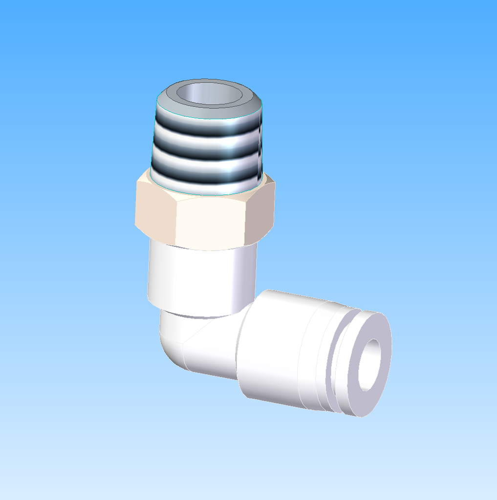 FTG 1T EL MALE 1/4TX1/4NPT