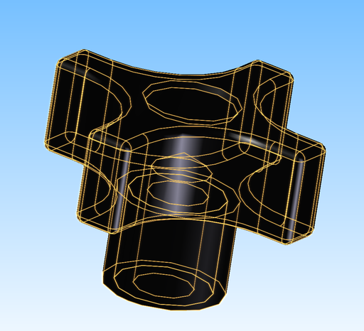 [49182] KNOB PLASTIC #2820-B