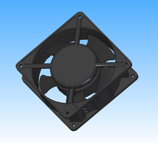 [50245] FAN AXIAL 4-11/16SQ 230V BB
